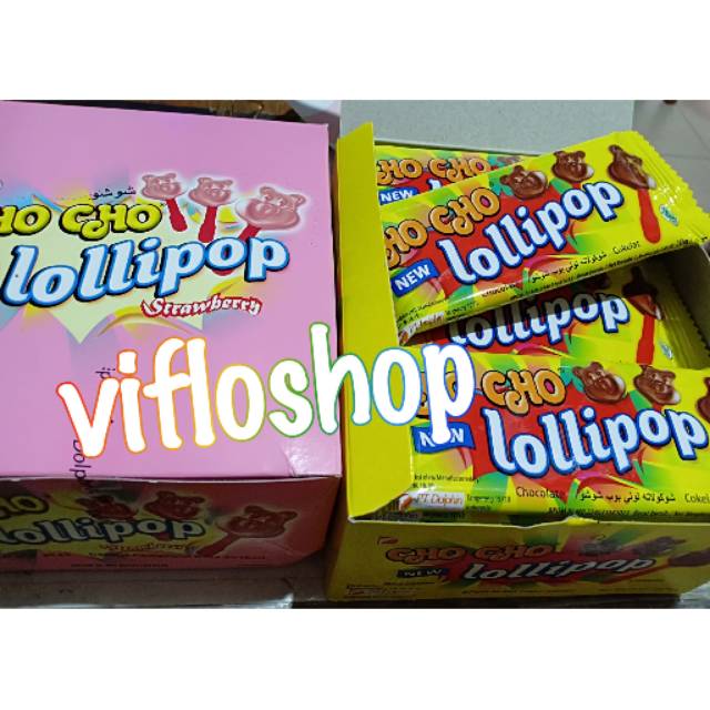 

Coklat Cho Cho Lollipop (Kemasan Box 24 x 10 gram)