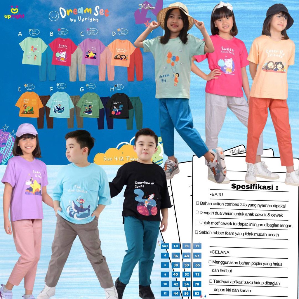 Setelan anak Dream set Upright