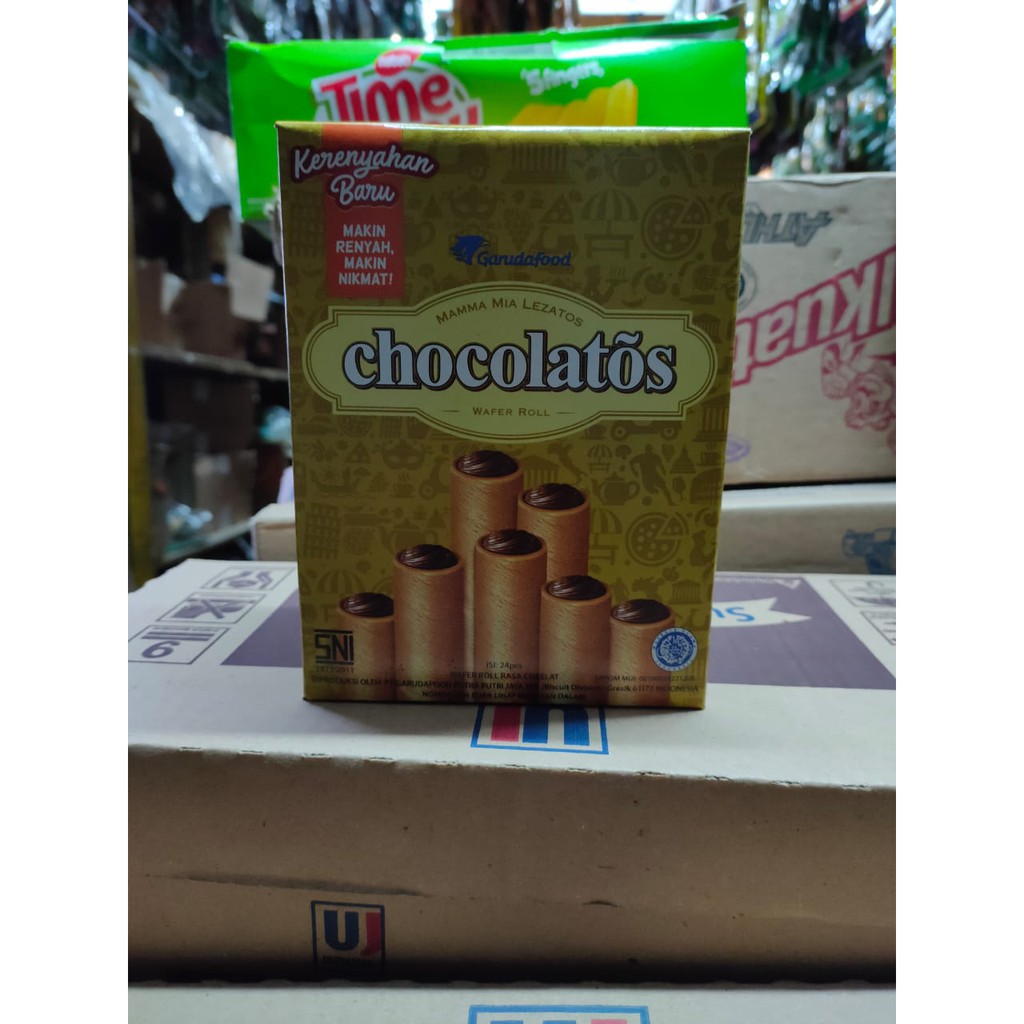 

CHOCOLATOS WAFER ROLL ISI 24 BKS