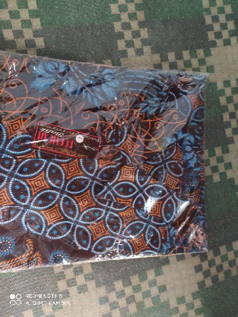 Kemeja Batik Pria Lengan Pendek Kenongo Padi Batik Bswart Zahira