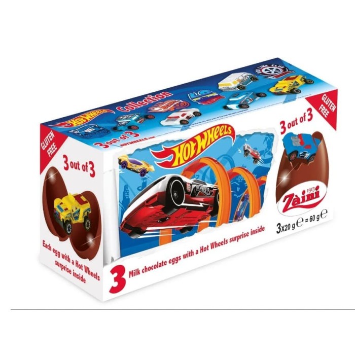 Egg Zaini Chocolate Surprise 60 Gr Hot Wheels 021