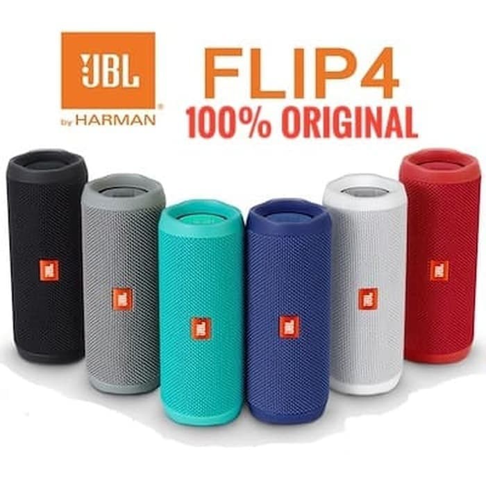 JBL FLIP 4 Biru Toska 100% Original JBL