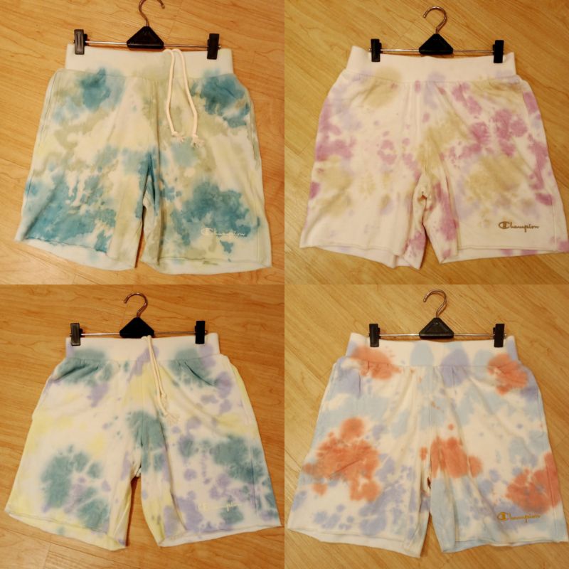 celana pendek original champion tie Dye