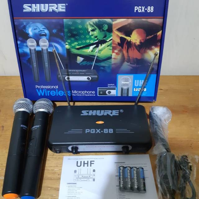 Mic Wireless double Shure PGX-88