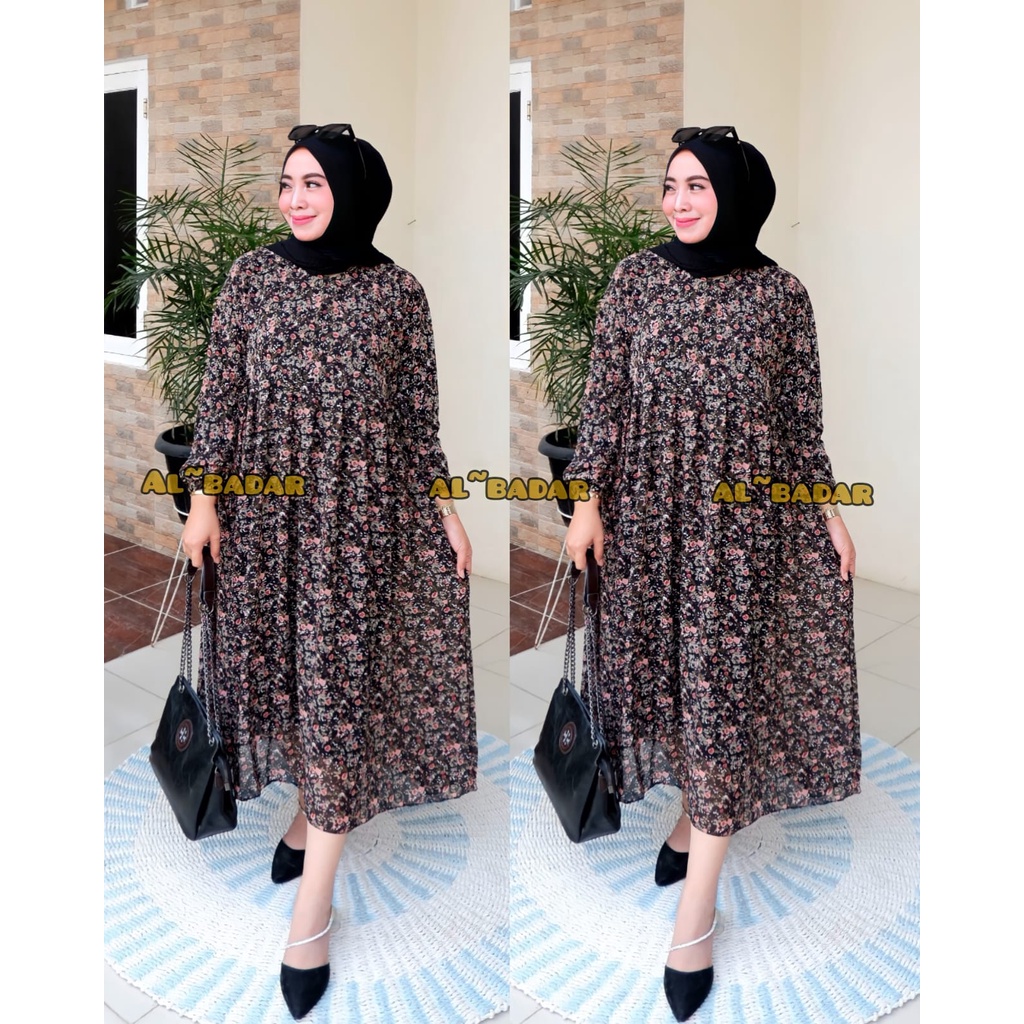 [ BISA COD ] MIDIDRESS CERUTY BABYDOLL MOTIF FRIEANDLY BUSUI MIX TALI SAMPING,MIDIDRESS FRIEANDLY BUSUI MODEL TERBARU,MIDIDRESS TERLARIS MIX TALI SAMPING