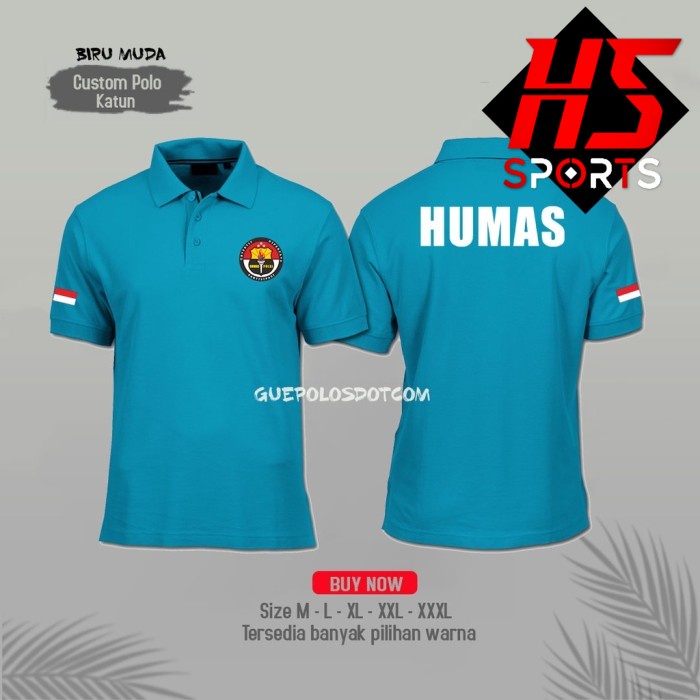 Poloshirt - Kaos Polo Humas Polri Indonesia - Baju KERAH HUMAS POLRI