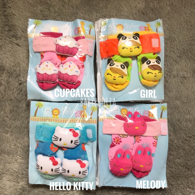 Set Kaos Kaki dan Gelang Kain Bayi BABYPHORIA