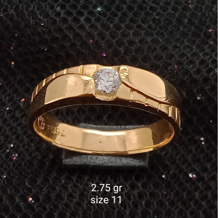 Cincin Emas 17K - 2.75 gr Kadar 750 - 1573