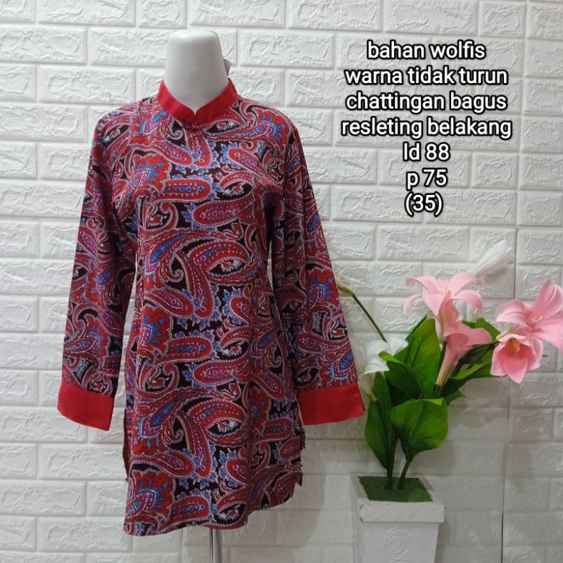 PRELOVED BAJU BATIK WANITA / (PART 1) / PL ATASAN BATIK WANITA / BAJU BEKAS-31