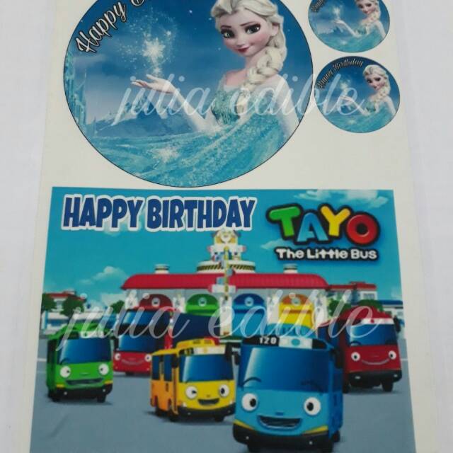 

Edible image/icing paper print 2 tema