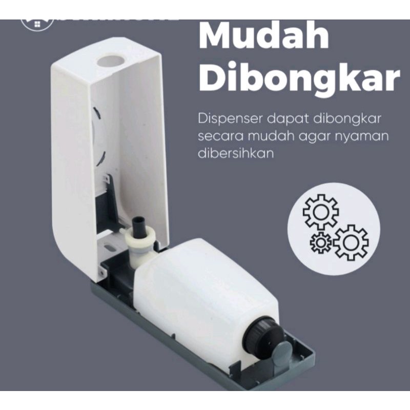 Dispenser Sabun Cair Single - Tempat Sabun Cair - Tempat Hand Sanitizer - Soap Dispenser