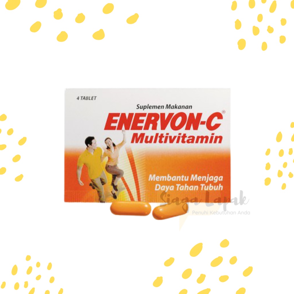 Enervon C 1 strip isi 4 tablet - Suplemen Makanan Multivitamin