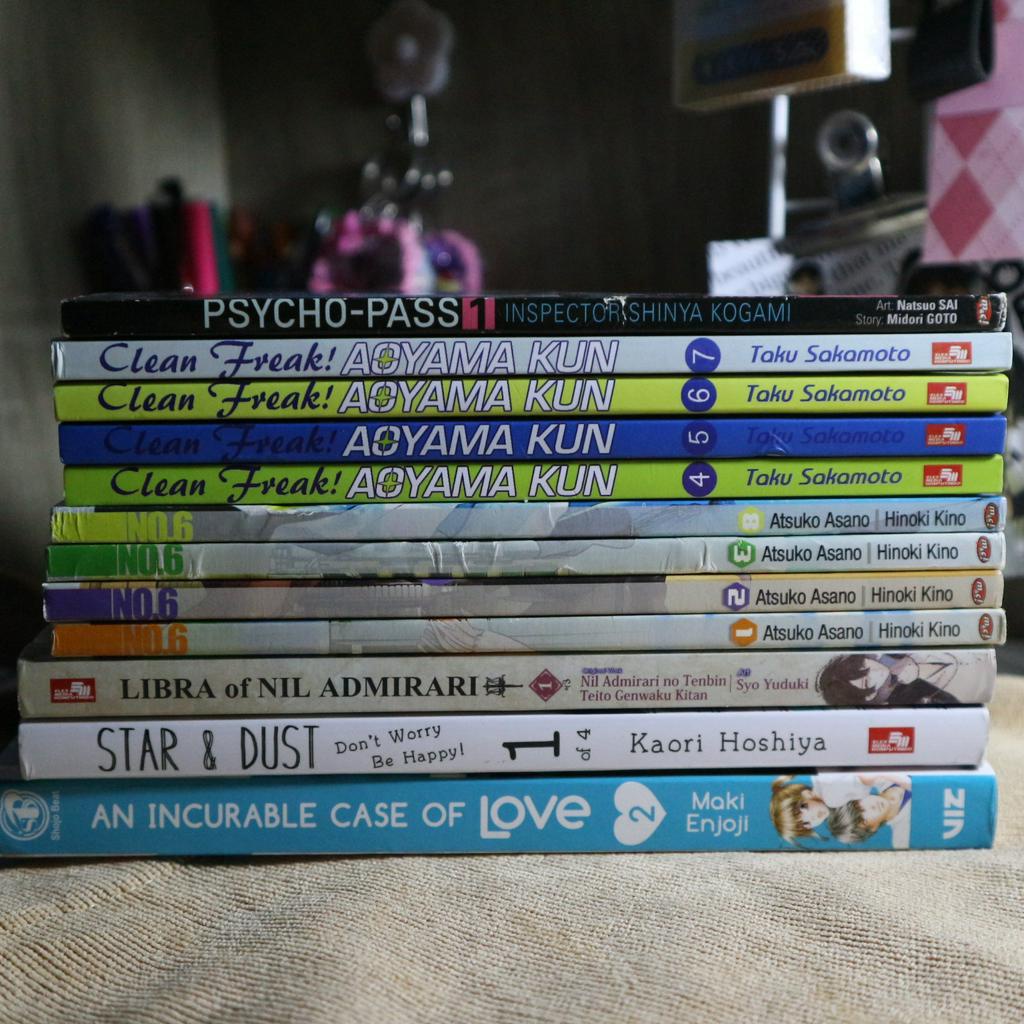 komik preloved | star & dust, libra of nil admirari, aoyama-kun, no.6, psycho pass