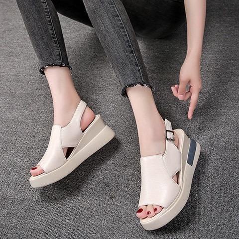 [SEPATU.IMPORT88] Sepatu Sandal Wedges Wanita Import Premium Quality Sandal Gunung SP 529