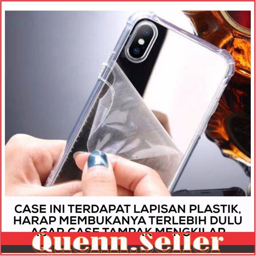 QS59 softcase kondom acc case casing hp Casing Mirror Kaca Samsung Anticrack Case Cermin Samsung