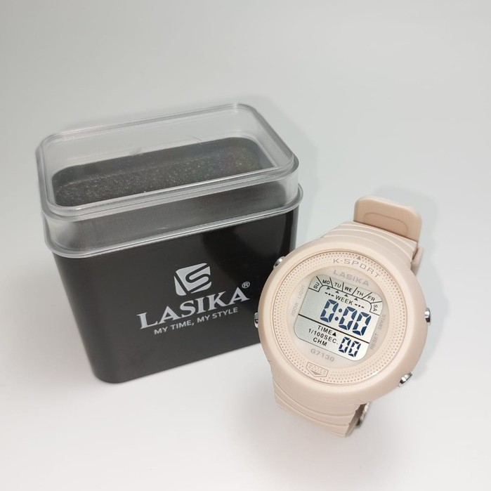 UNISEX Jam Tangan Premium Digital Lasika Type 7130 Series Warna Water Resist