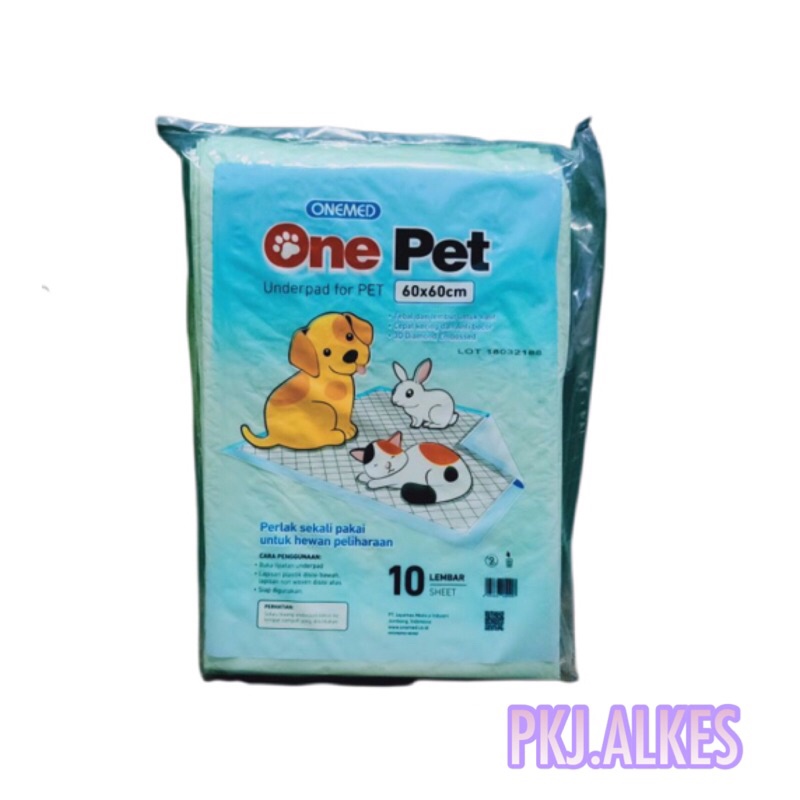 ONE PET UNDERPAD 60 x 60CM PERLAK HEWAN