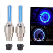 Tutup Pentil LED 2 pcs (satu pasang) / tutup pentil sepeda ban motor mobil FREE BATERAI