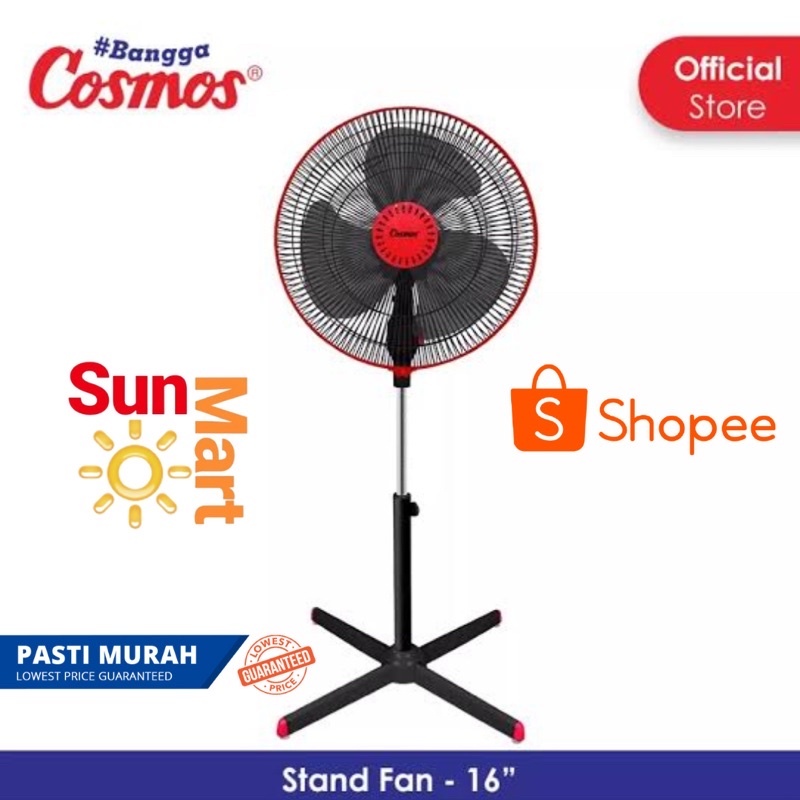 TERMURAH!! Kipas Cosmos Stand 16XDC / Kipas Cosmos Kaki silang 16 XDC