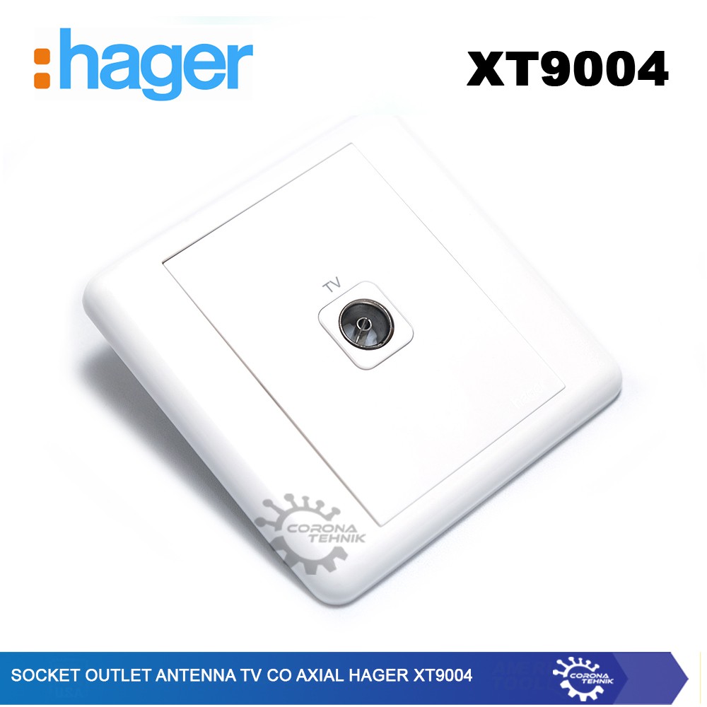 Hager - XT9004 Socket - Outlet Antenna TV Co-Axial