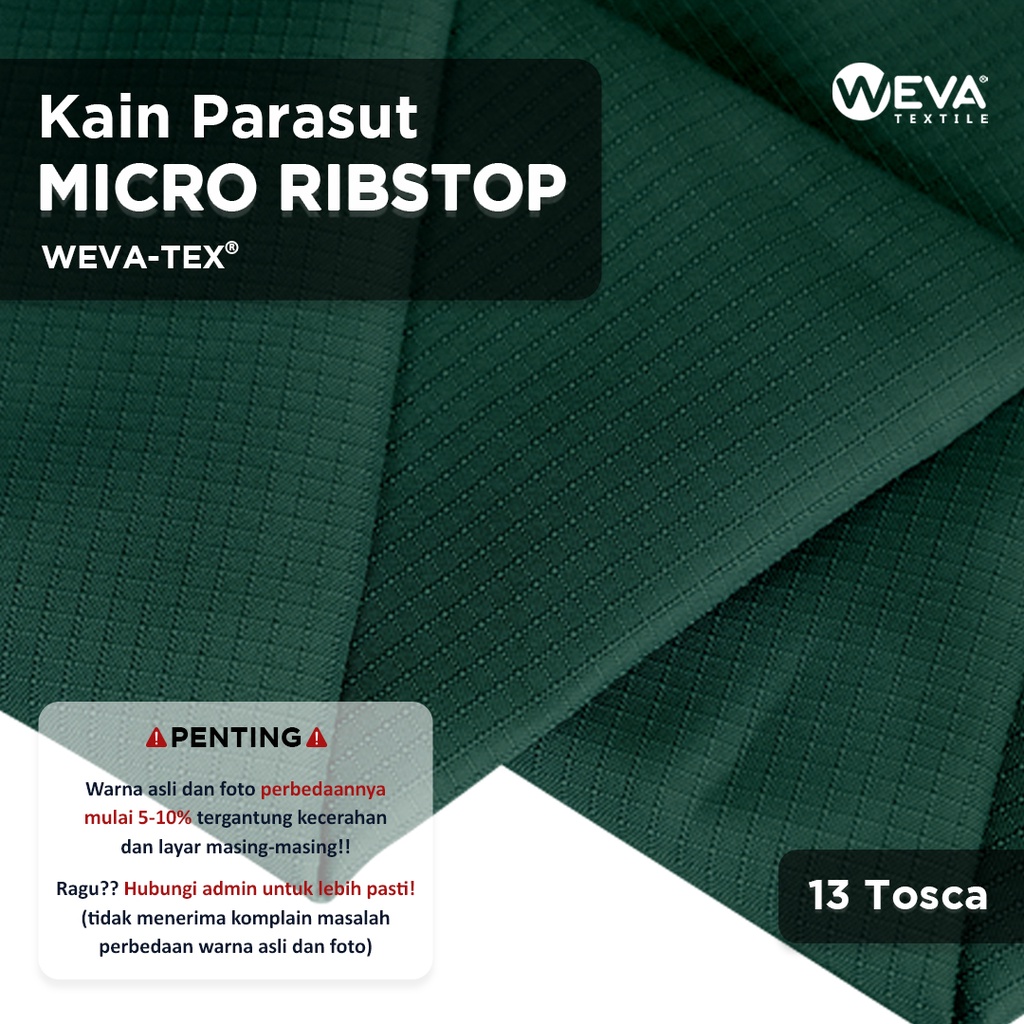 Bahan Kain Micro Ribstop Kain Jaket Parasut Waterproof Tosca