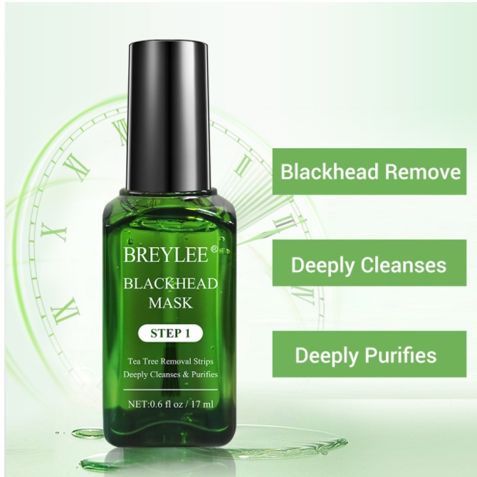 [BPOM] BREYLEE Blackhead Remover Mask Step 1 - Pengangkat / Pembersih Komedo , Masker hidung (17ml)