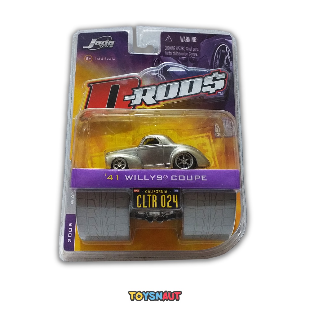 Jada Toys 1:64 D-Rods '41 Willys Coupe California CLTR 024 2006 Cars