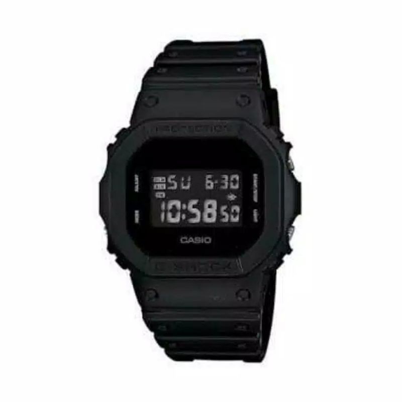 PROMO MURAH !!! G-Shock DW5600 GLS5600 Full black Hitam digital , Jam tangan pria ANTI AIR