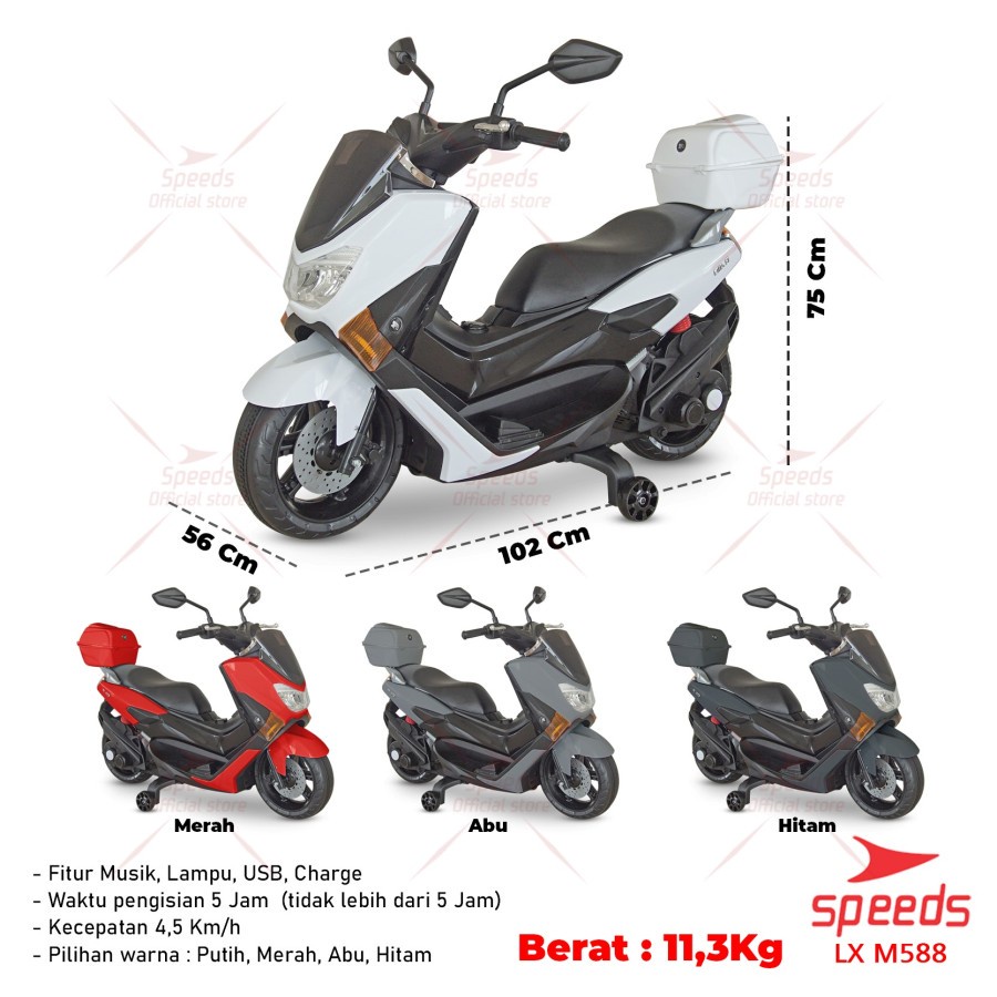 Motor Motoran Aki Anak PMB M-588 Yamaha Nmax Dan Honda PCX