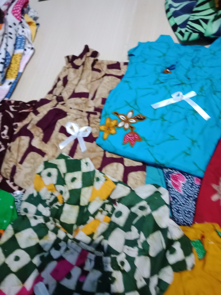 Setelan Anak/baju Tidur/baju Santai/baju Harian Anak/batik Anak/babydoll/stelan Usia 2 - 3,5 Tahun