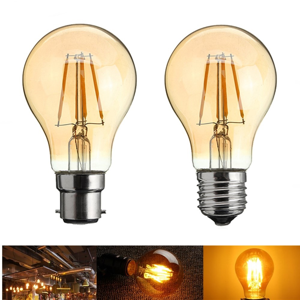 4w Retro Led Filament Incandescent Light Bulb For Bedroom Decoration Wf