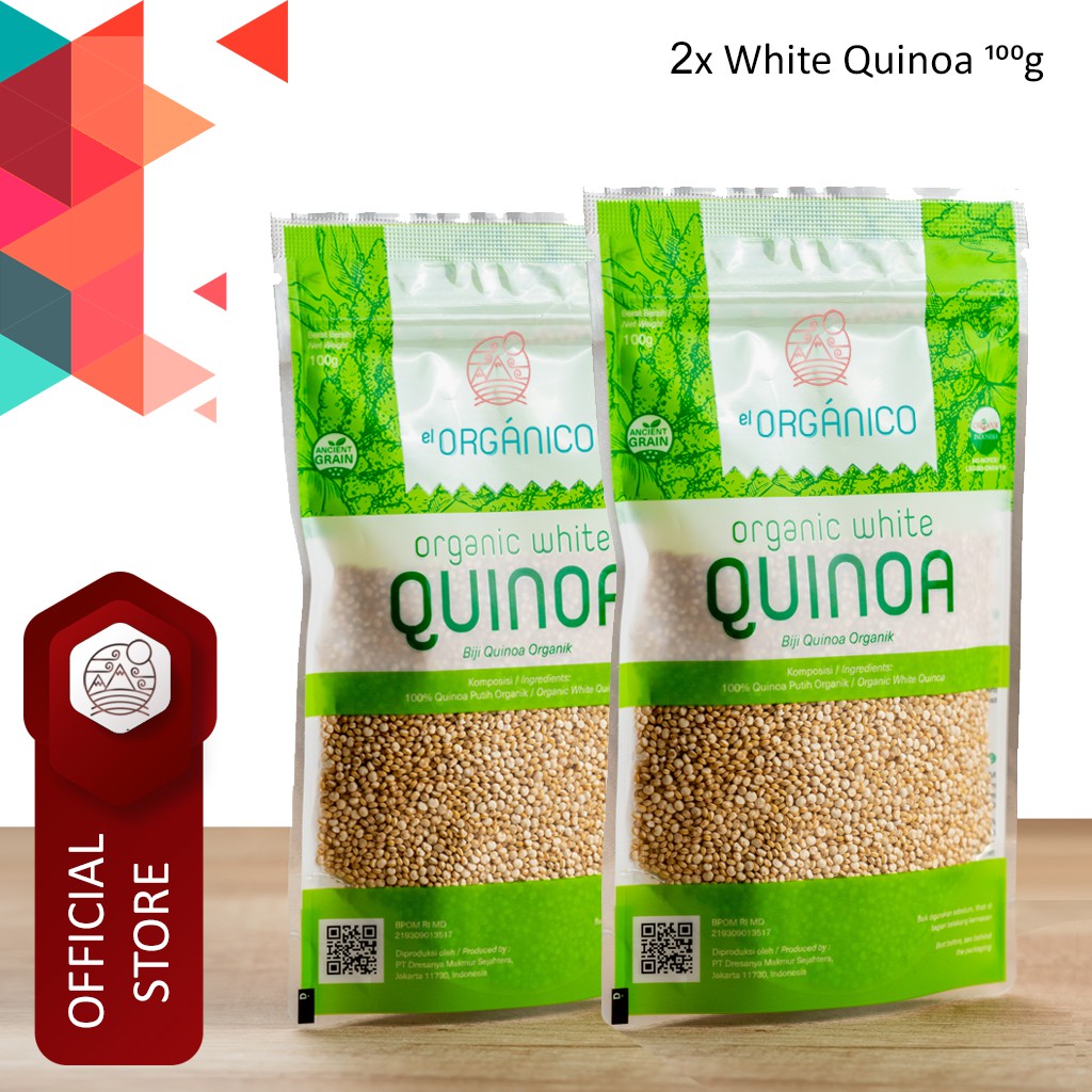 

White Quinoa Organic El Organico 100gr (Double Pack)