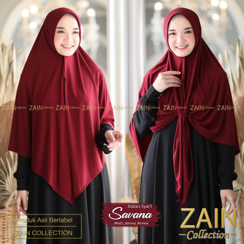 Jilbab Savana Instan Syar'i Ori Zain Collection