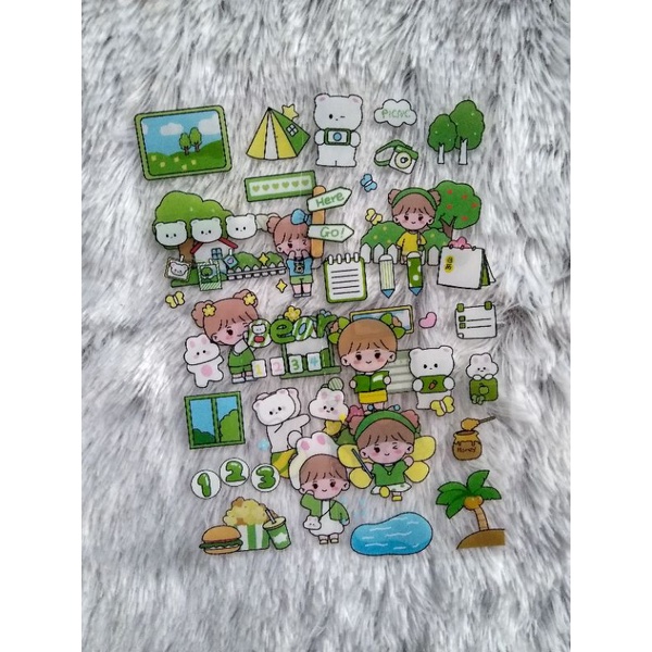 

Stiker Deco Aesthetic Bujo Tumblr PVC stiker botol minum