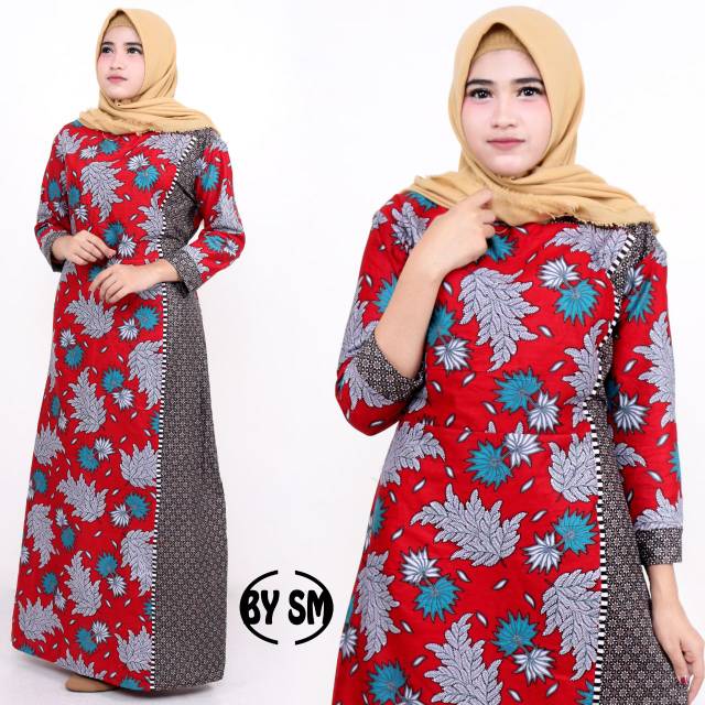 Gamis kombi fathima Baju wanita muslimah cantik kondangan