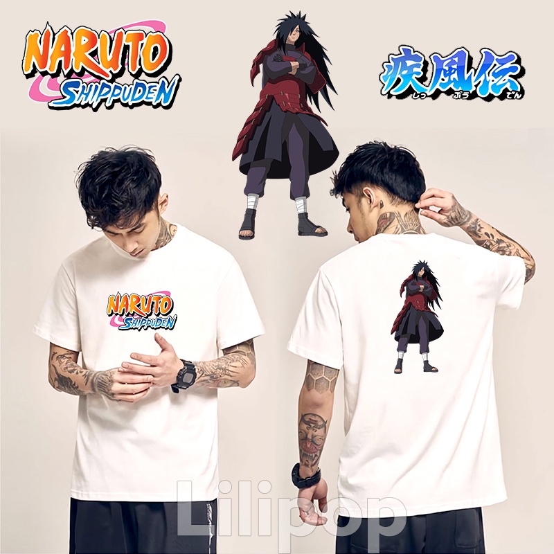 Lilipop Kaos Pria Naruto Boruto Sasuke Baju Distro Basic Tshirt Kasual