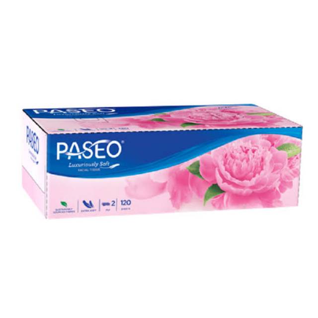 Paseo Tisu Wajah Box 120's 2ply Lembut