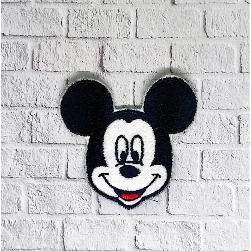 Patch bordir karakter MICKEY MOUSE &amp; MINNIE MOUSE