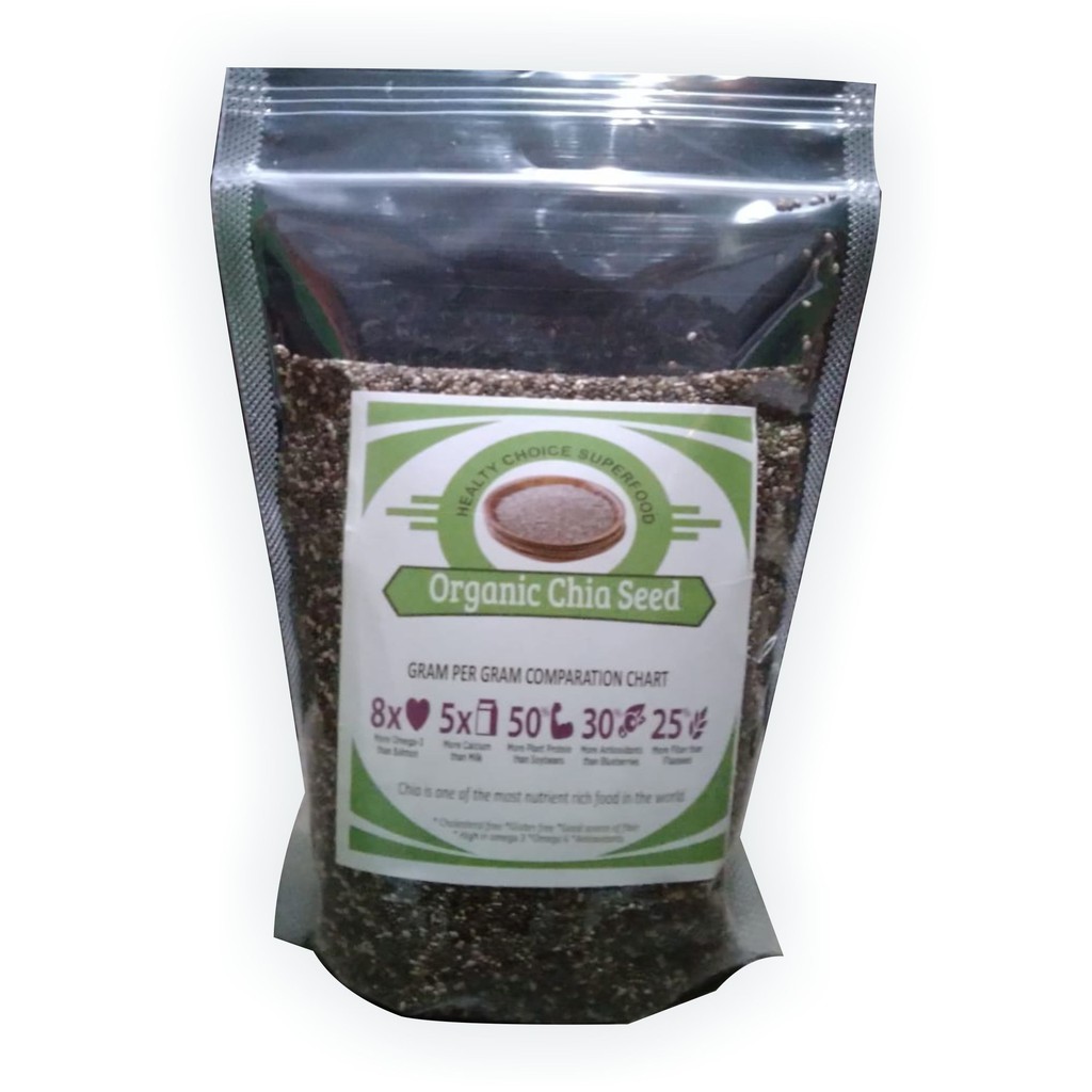 

Premium Organic Black Chia Seed Peru 250gr - Biji Chia Organic Premium