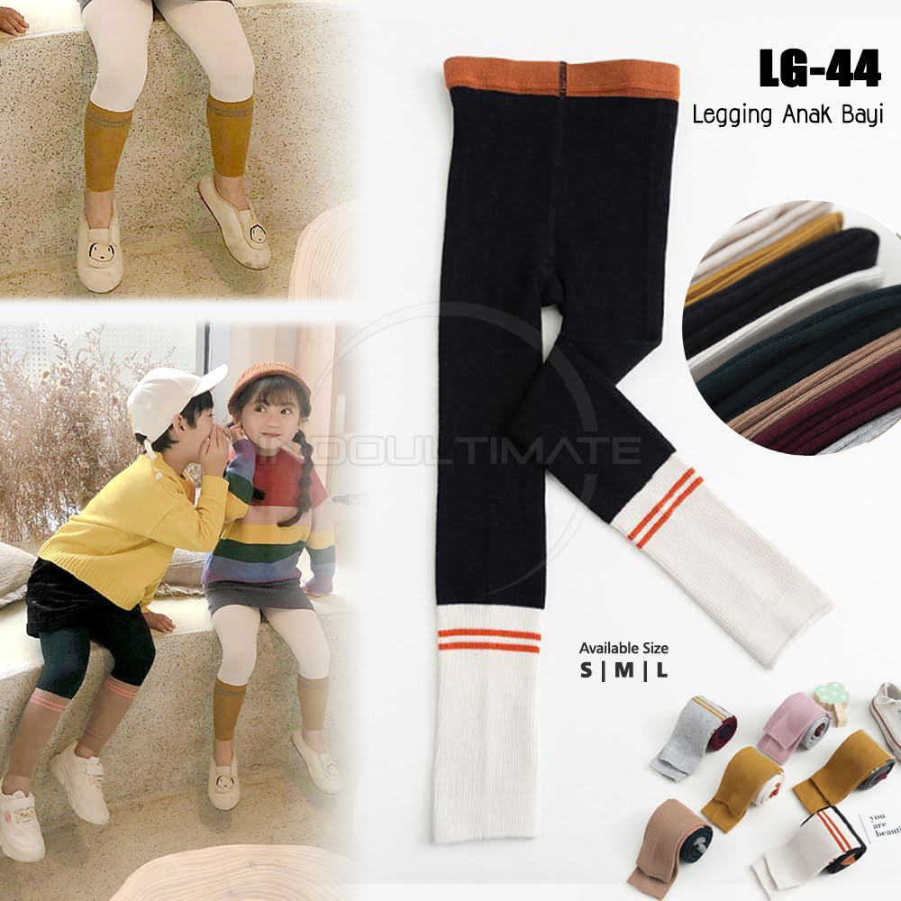 1Pcs Legging Anak Bayi Balita Celana Panjang Kaki Buka Anak Balita Perempuan Laki Laki LG-44 Celana Leging Bayi Import Murah Bawahan Celana Anak Balita Cewek Cowok