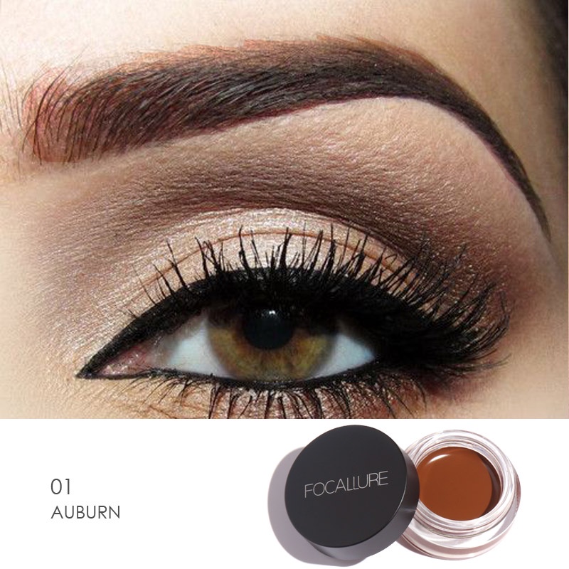 FOCALLURE Eyebrow Cream Waterproof Eyebrow Gel Eyeliner Pensil Alis Sikat Alis Tahan Air Tahan Lama Tahan Lama