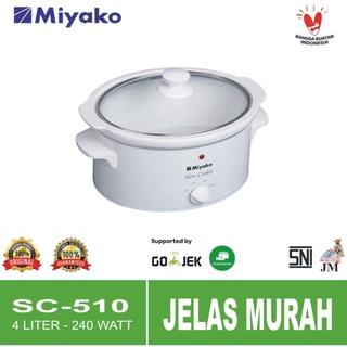 Miyako Slow Cooker SC-510 - SC510 - SC 510 - 4 Liter - Garansi Resmi - Original