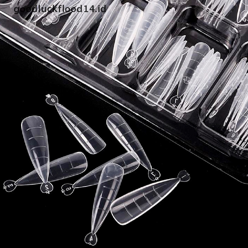 [OOID] 100Pcs Nail Forms Full Cover Gel Mold Tips Nail Extension Diy Nails Accessories ID