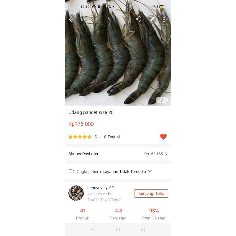 

udang pancet size 30