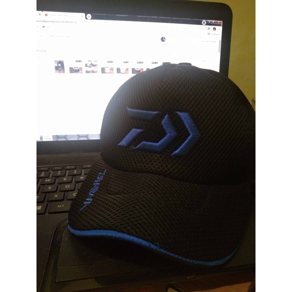 TOPI MANCING / TOPI DOUBLEMASK /TOPI BORDIR / DAIWA / SHIMANO / ABU GRACIA / topi daiwa / kombinasi