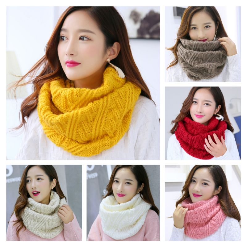 SCARF SYAL WANITA WINTER MUSIM DINGIN  READY STOCK