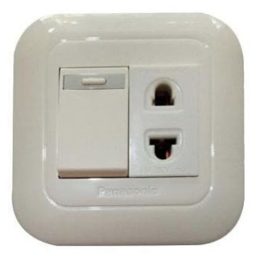 Saklar engkel + stop kontak non-arde panasonic