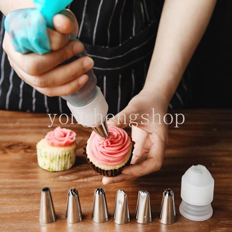 Spuit Piping Icing Bahan Plastik Untuk Dekorasi Kue