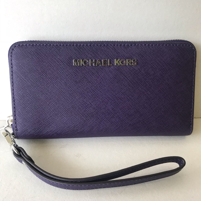 NEW MK Jet Set Travel Phone Case Iris