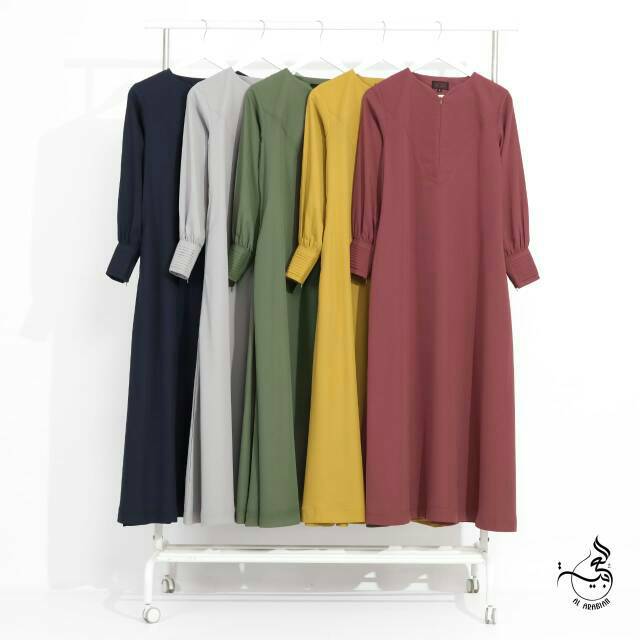 Gamis shaffya al arabian set jilbab dan cadar bandana original di nenys hijab